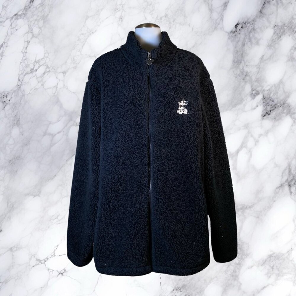 Disneyland Faux Fur Sherpa Embroidered Jacket - Picture 2 of 9